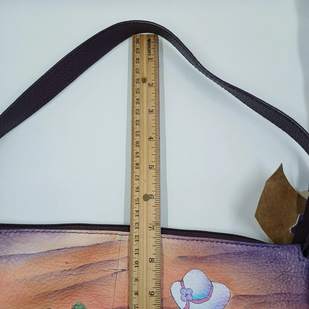 Sukriti Leather Hobo Shoulder Bag Womens Multicolor Hand Painted Kolkata Shop LC